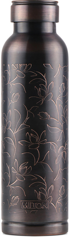MILTON Copper Swasth Water Bottle, 940 ml, Black 900 ml Copper Bottle(Pack of 1, Black)
