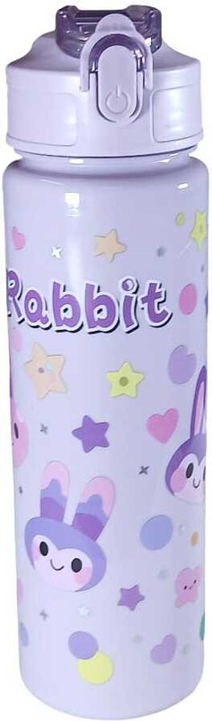 jeneric Character Water Bottle for Kids & Girls 500 ml Plastic Sipper(Pack of 1, Purple)