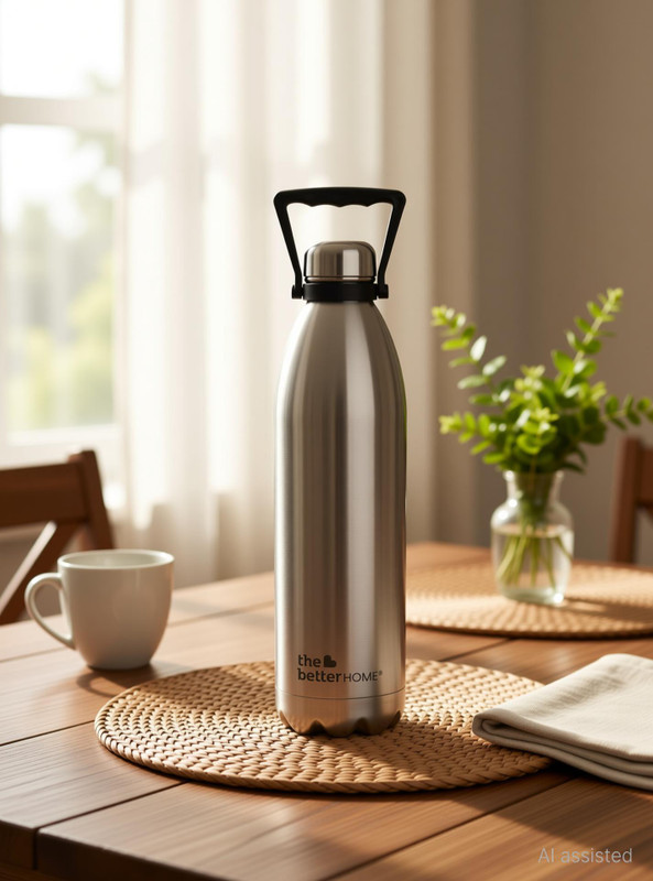 The Better Home Insulated Stainless Steel|Double Wall Thermosteel Flask 1900 ml Steel Bottle(Pack of 1, Multicolor)