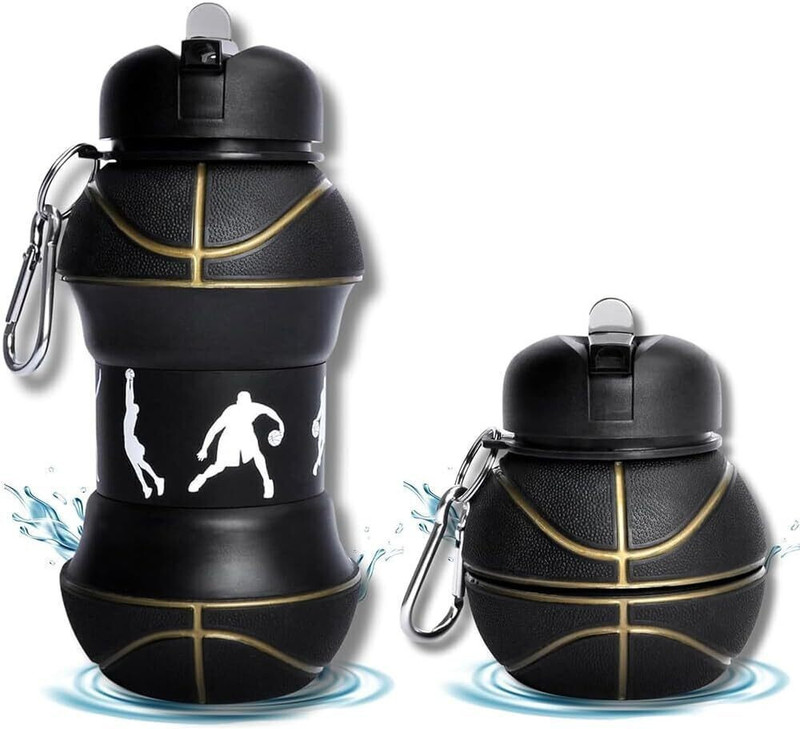 BIG STEPPER Silicone Sipper Bottle Black 550 ml Silicone Sipper(Pack of 1, Black)