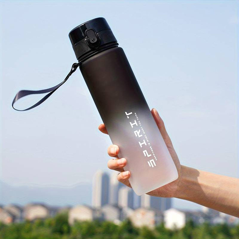 KeepCart Leakproof Bpa Free Plastic Water Bottle for Men & Women 1000 ml Plastic Bottle(Pack of 1, Black, White)