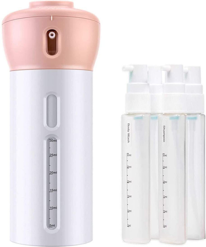 VICHAXAN 4-in-1 Travel 400 ml Plastic Spray Bottle(Pack of 1, Multicolor)
