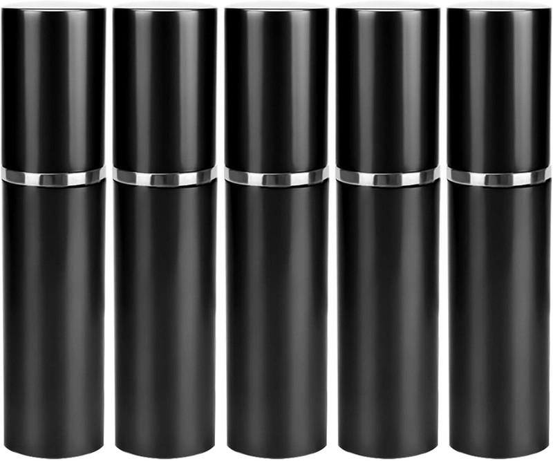 Leebein Pack of 4 Portable Mini Travel Perfume Spray Bottle Refillable Atomizer 5 ml Aluminium Spray Bottle(Pack of 4, Multicolor)