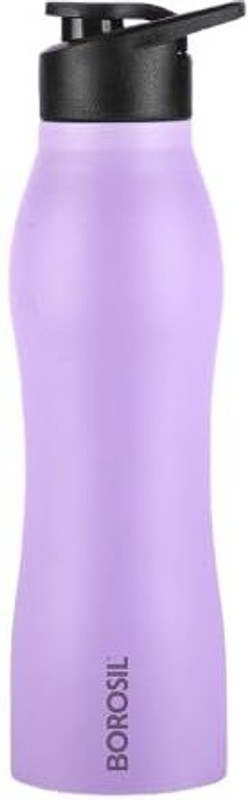 BOROSIL 950ml Grip Go Steel Water Bottle, Single Wall, Leakproof, BPA Free 950 ml Steel Bottle(Pack of 1, Purple)
