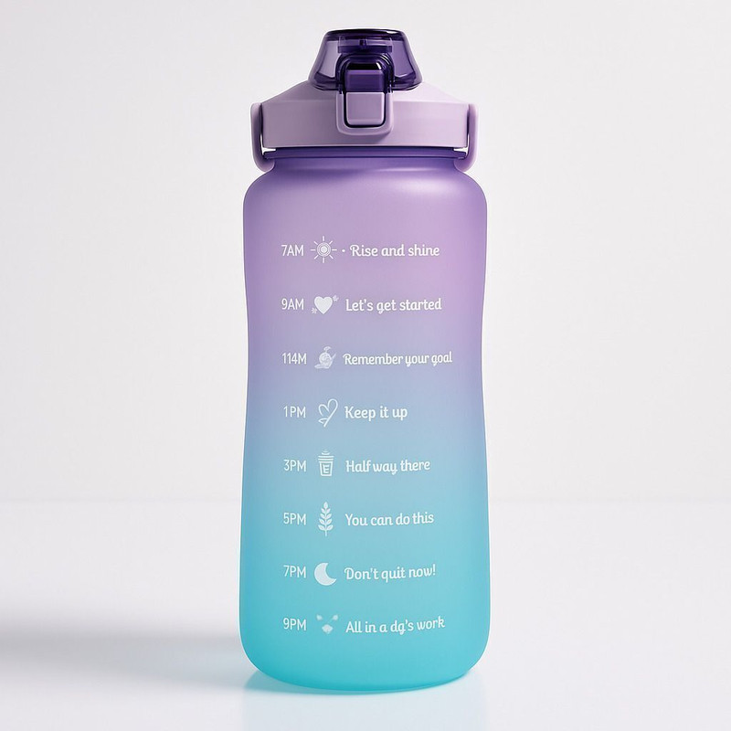 SuperStore Super Store BPA Free Gym 2000 ml Bottle 1 ml Silicone Sipper(Pack of 1, Purple)