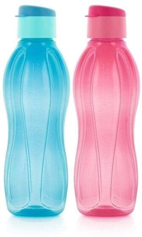 TUPPERWARE Aquasafe Water Bottle Set 1000 ml Plastic Bottle(Pack of 4, Multicolor)