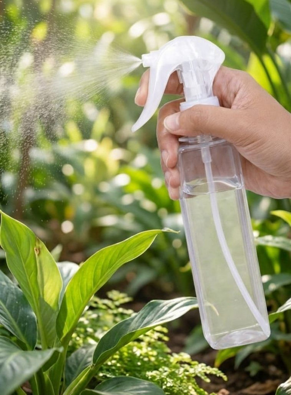 KSHUP 200 ML SPRAY BOTTLE WITH LOCK 200 ml PET Spray Bottle(Pack of 2, Clear)