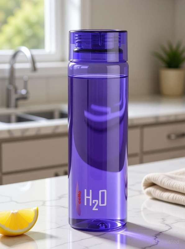 cello H2O 1000 ml Plastic Bottle(Pack of 1, Purple)