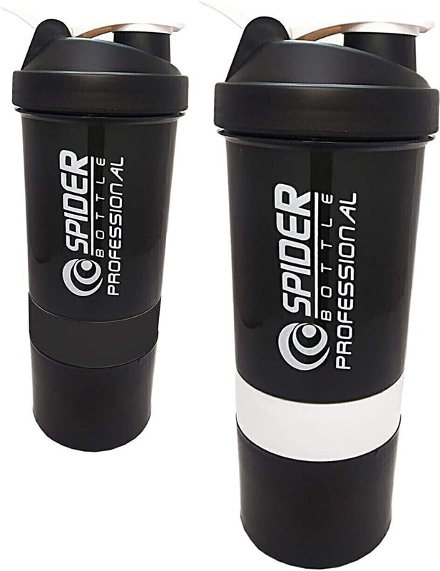 COOL INDIANS Combo Gym Shaker/Shaker Bottle/Gym Bottle/Protein Shaker Bottle 1000 ml Plastic Shaker(Pack of 2, Multicolor)