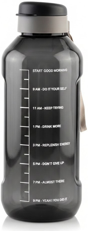 Flipkart SmartBuy Motivational Travel Plastic Water Bottle 1500 ml Plastic Bottle(Pack of 1, Blue)