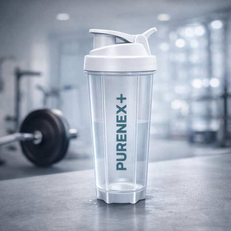 Purenex+ Pro Shaker 750 ml Plastic Shaker(Pack of 1, White)