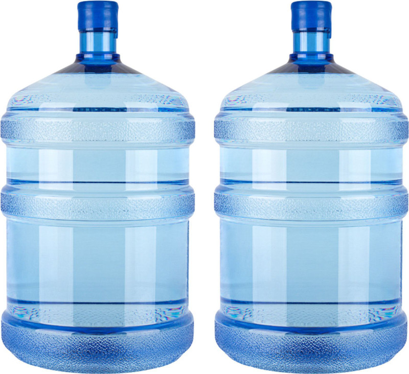 DESIdUNIYA 20 L Blue water Bottle/camper/Cantainer/water can 20000 ml Plastic Bottle(Pack of 2, Blue)