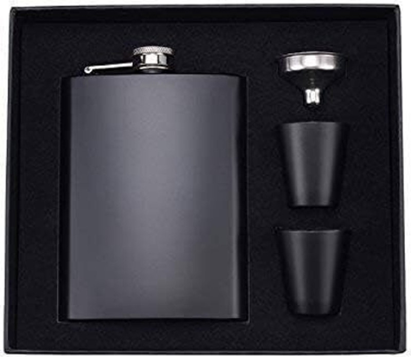 Rsentera Hip Slim Alcohol Wine Whiskey Vodka Pocket Bottle Stainless Steel Hip Flask Stainless steel Hip Flask(230 ml)