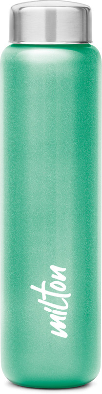 MILTON 1000 Stainless Steel Water Bottle, 1030 ml, Metallic Green 1000 ml Steel Bottle(Pack of 1, Green)