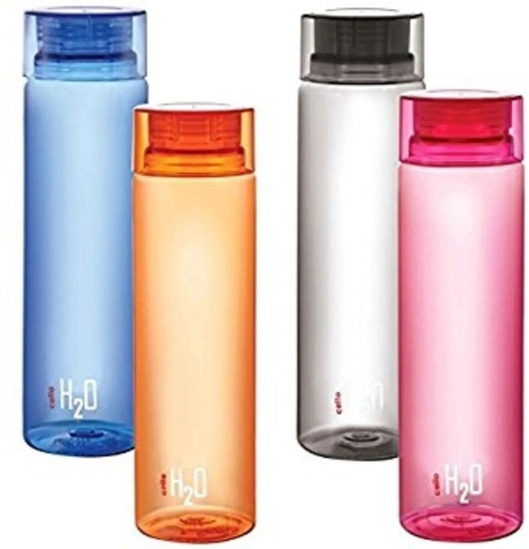 cello h2o 1000 ml PET Bottle(Pack of 4, Multicolor)
