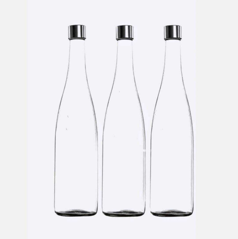 MAGINATO New clear bottle 1000 ml @nb03 1000 ml Glass Bottle(Pack of 3, Clear)