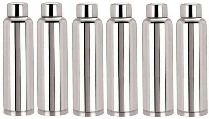 Classic Essentials Steel Puro Water Bottle 1000ml(Pack of 2) 1000 ml Steel Bottle(Pack of 2, Silver)