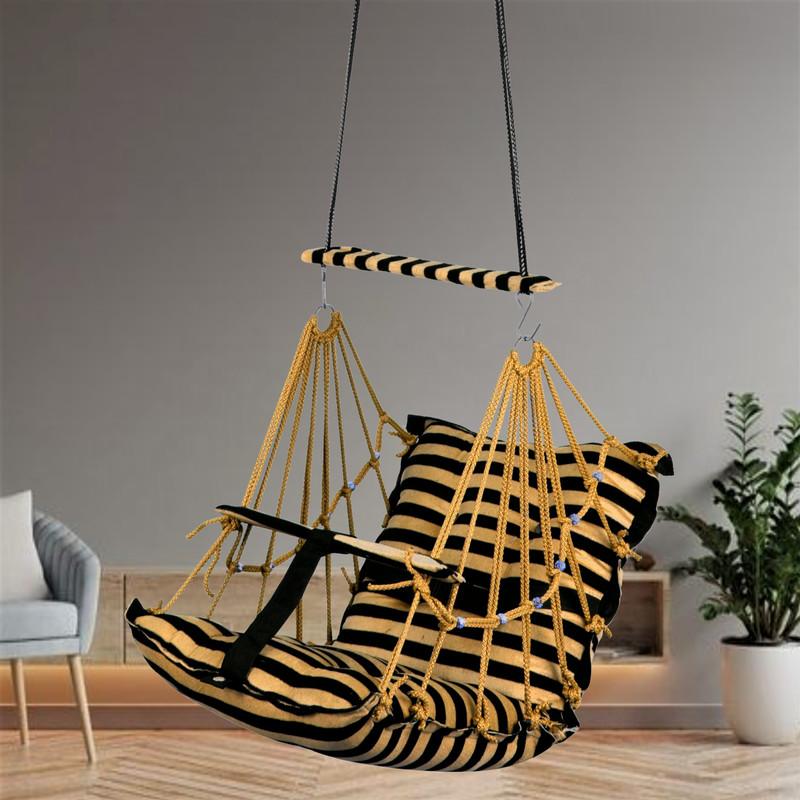 Sprointal Swing for Kids Baby swing Children jula 1-6 Years Old Baby with SafetyBelt Swing Swings(Gold, Yellow, Black)