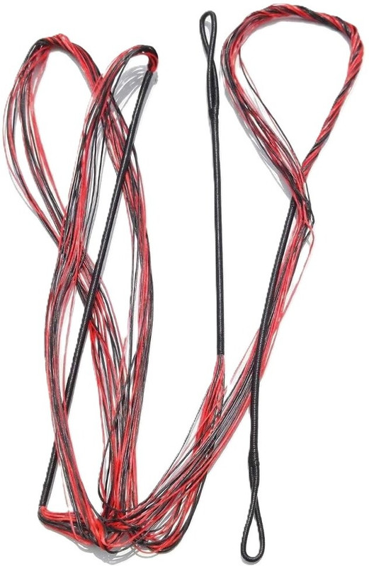 FUTABA 23.5 cm Looped Bow String for Long Bow(Red Pack of 16)