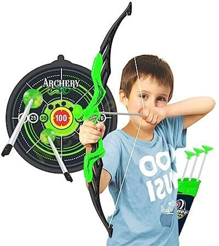 ToyBlast ARCHERY SET TOYS FOR KIDS Self Bow(Green)