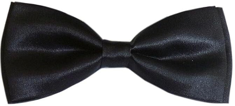 CALIXTO Single Layer Bow Tie For Men and Boys Solid Maroon Color Self Bow(Maroon)