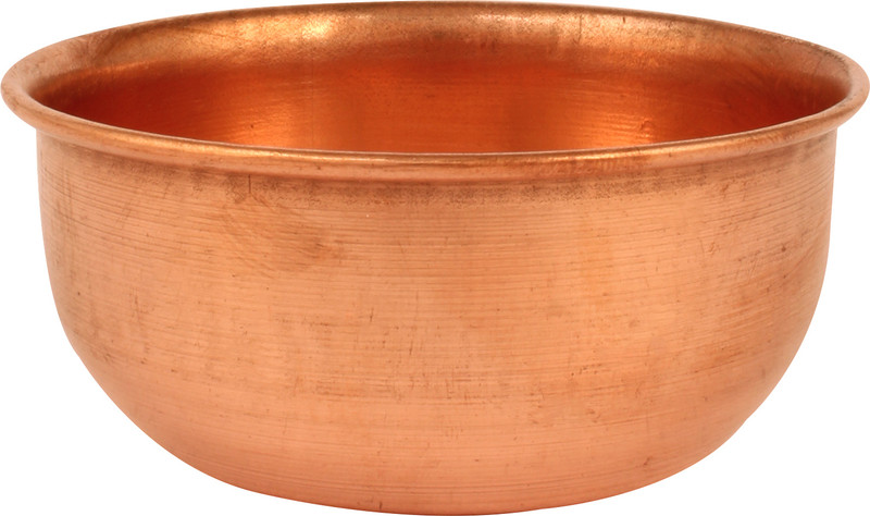 Gyarsilal's Copper Dessert Bowl Copper Tamba 150 ML Handcrafted Dessert Antique Bowl Katori TK-03(Pack of 1, Brown)