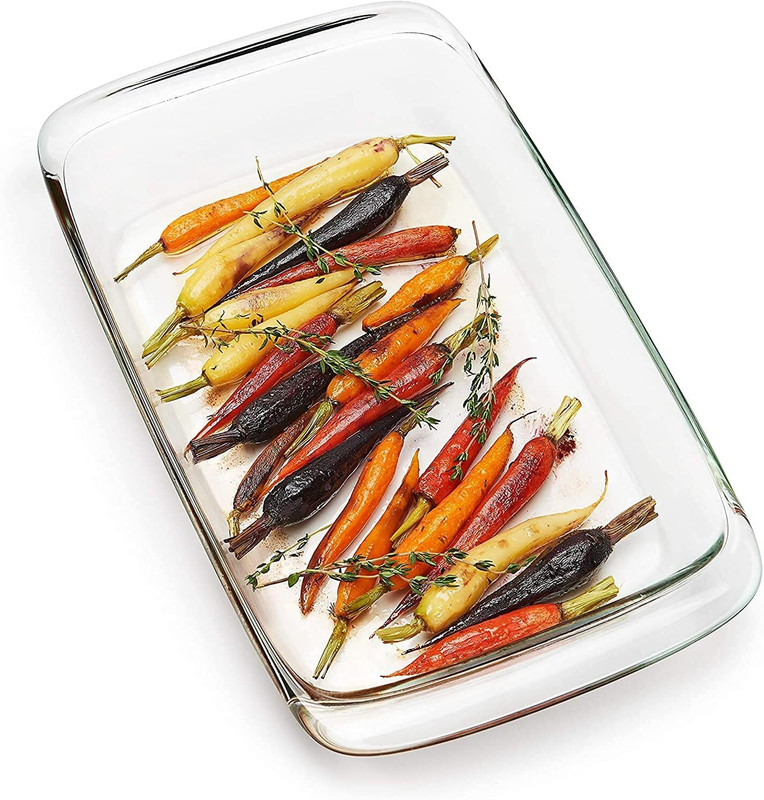 RRAARR Glass Mixing Bowl Plate tray dish ( 1000ml Clear) Baking dishes serving bowl(Pack of 1, Clear)