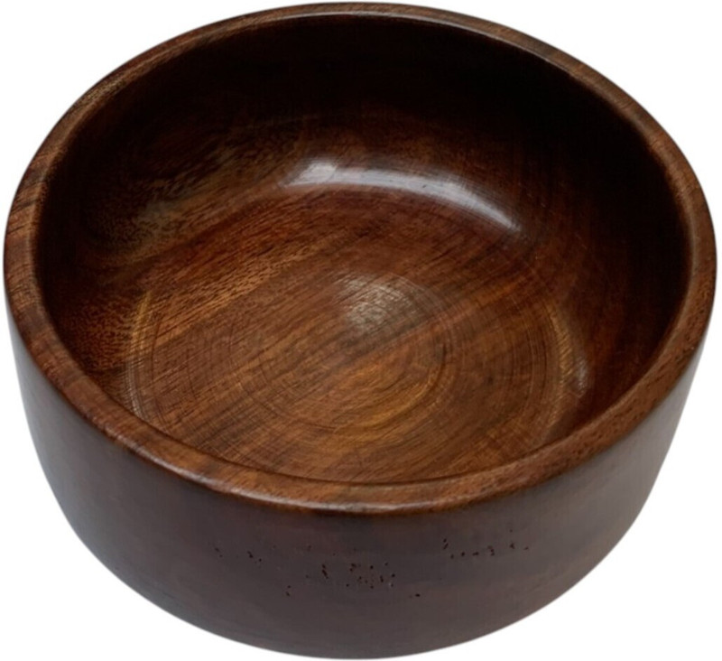 Prime Handicrafts Wooden Serving Bowl Sheesham Wood || 4.72 Inches || Multipurpose || Wooden Serving Bowl For Kitchen(Pack of 1, Brown)
