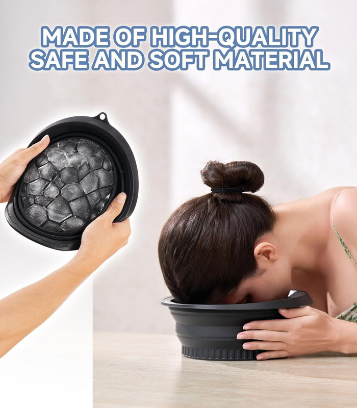 Khatushyam 1 L Silicone Multi-Purpose Water Purifier Filter Bowl for Home and Travel Use Ice Bucket(Multicolor)