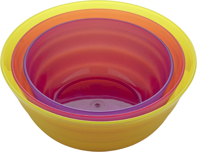 Flipkart SmartBuy Plastic Mixing Bowl(Pack of 3, Multicolor)