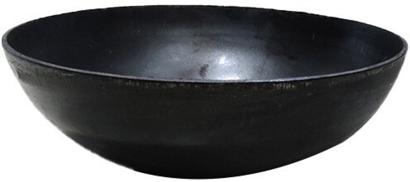 Ceznek Iron Mixing Bowl Pure Iron Mehendi Mixing Bowl, Tadka Bowl 6 inches 0.5 L capacity(Pack of 1, Black)