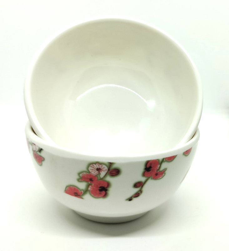 Laserbot Melamine Serving Bowl (SIZE 3.5"X2" Inch)(in DOUBLE COAT FINISH) Green Bowls,Salad Bowl Premium KATORI(Pack of 6, Pink)
