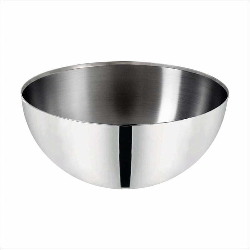 THE INDIAN AURA Stainless Steel Mixing Bowl Fruit Salad Bowl 24cm | Mixing Bowls For Kitchen Mixing Cup/Bowls For Baking(Pack of 1, Silver)
