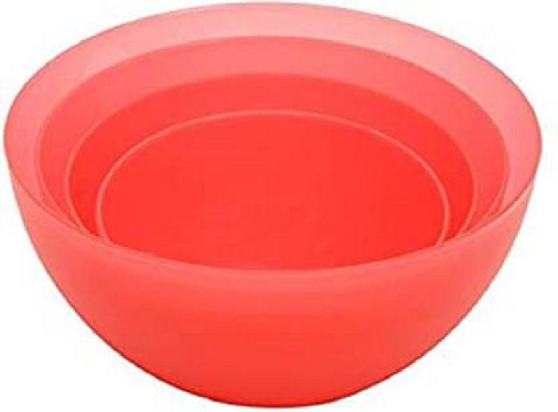 Breyers Plastic Mixing Bowl Set BPA Free Microwave Safe Freezer Safe Dishwasher Safe(Pack of 4, Red)