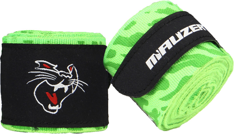 Mauzer Mexican-Style Boxing Hand Wraps – CAT Skin Print, Stretch & Breathable 2.5 Meter White Boxing Hand Wrap(White, 250 cm)
