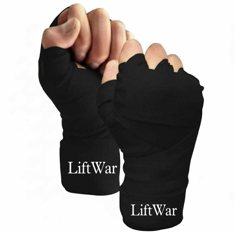 LiftWar BOXING HAND WRAPS BLACK Boxing Hand Wrap(120 inch)
