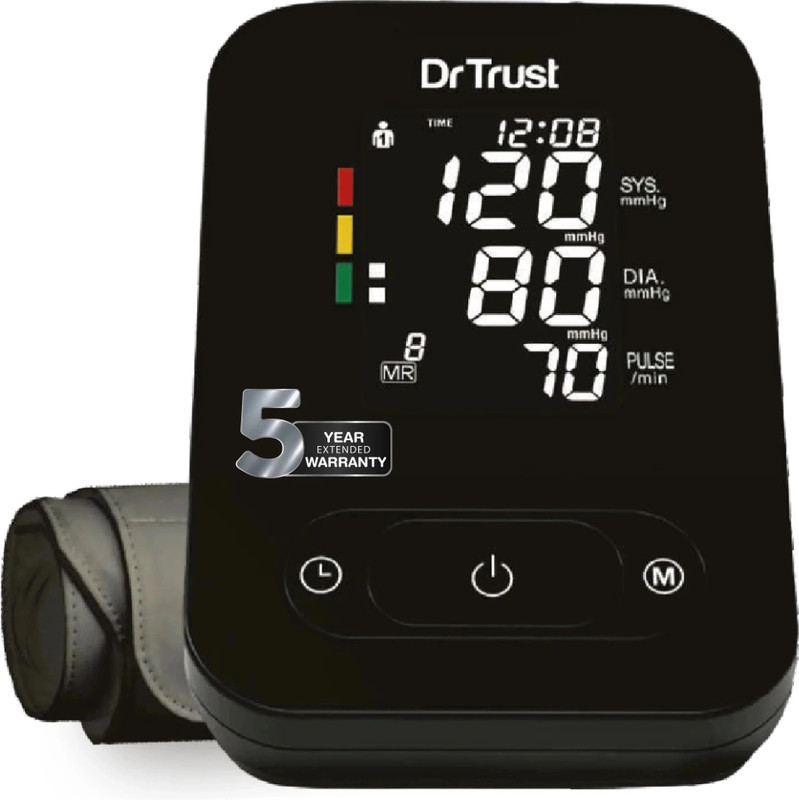 Dr Trust (USA) SmartHeart BP Machine - Automatic digital TALKING Blood Pressure Testing Bp Monitor(Black)