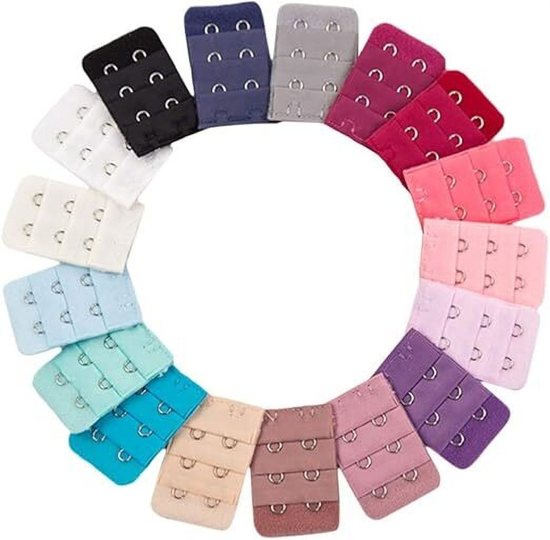 Wooger Bra Hook Extender Premium Quality Hook Extender (Multicolor Pack of 12) Hook Extender(Multicolor Pack of 12)