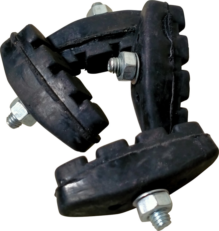 MADHAV 4 Piece Black Rubber Brake Shoe Pads for 12T,14T,16T,and 20T Brake Shoe(Black)