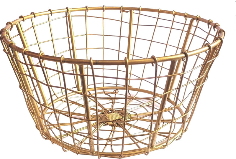 Hospitality Steel Bread Basket(Gold)