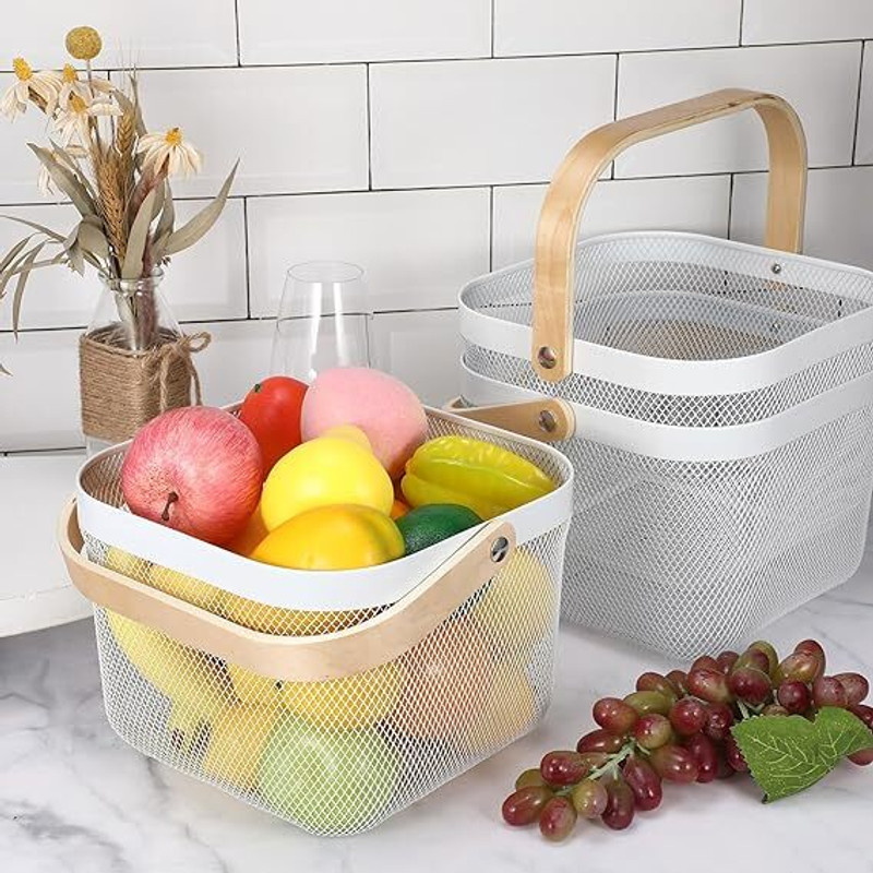 Pramukh Enterprise Ind Aluminium Bread Basket(White)