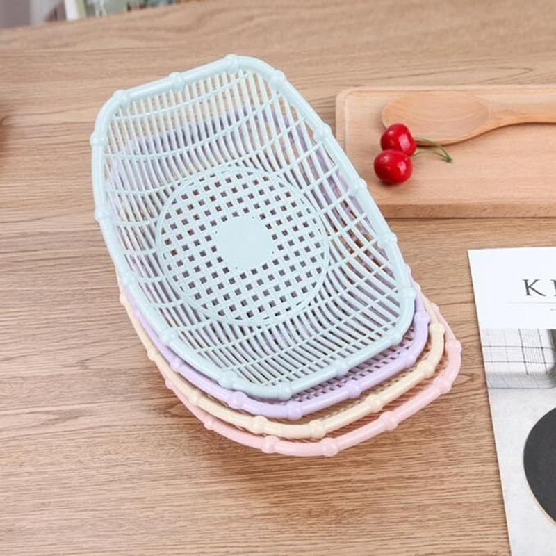ANSHRIT CREATION Plastic Bread Basket(Multicolor)