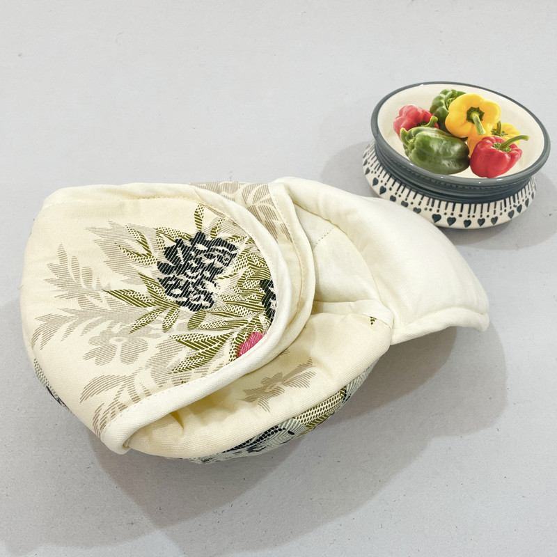 Swayam Cotton Bread Basket(Orange)
