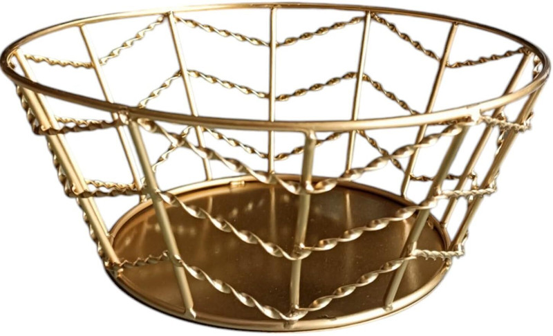 PAUL SONS Stainless Steel Bread Basket(Gold)