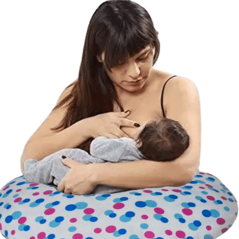AKXUCART Breast feeding Recron Pillow, Removable fibre with Zip, Buckle Adjust,Moms Gift Breast Support Cushion