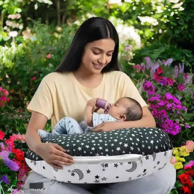 Hk Group New born baby feeding pillow 5680 Strap on Breast Pillow