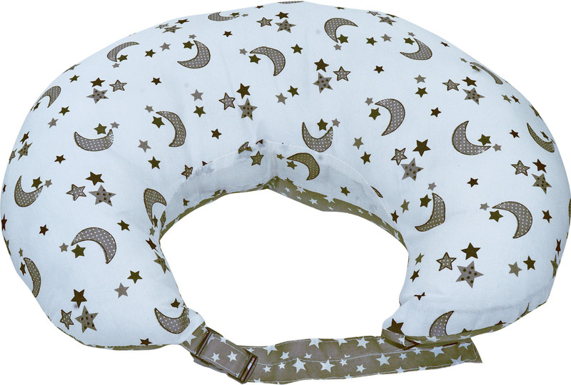 Growing Steps For 0-12 Months 100 % Cotton Breastfeeding Pillow, Buckles Adjustment with Zip Breastfeeding Pillow