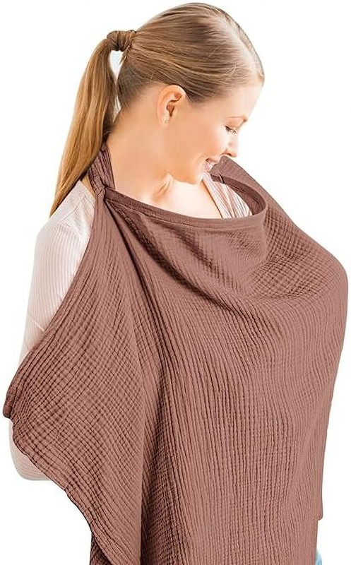 TechTrove Breastfeeding Nursing Cover for Baby – 100% Cotton Breastfeeding Pillow