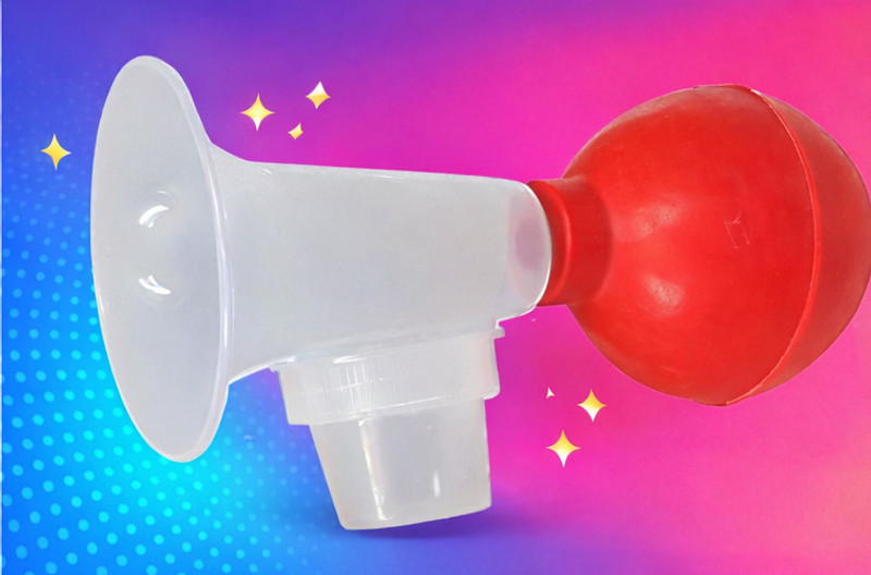OSE Manual Milk Pump BPA-Free | Comfortable Breast Feeding Pump - Manual(Red, White)