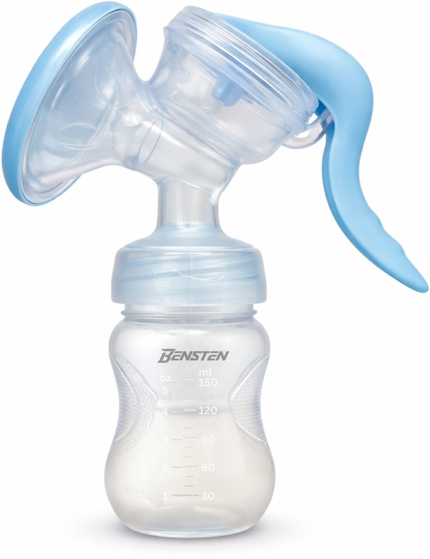 Bensten Manual Breast Pump | BPA Free, Gentle Control, Portable & Easy to Use  - Manual(Sky Blue)